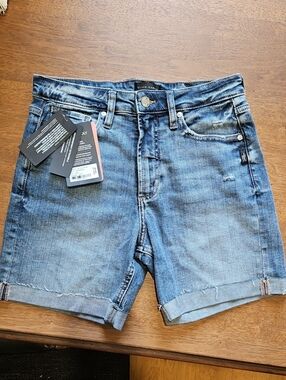 Silver Jeans Blue Rolled-Hem Denim Shorts